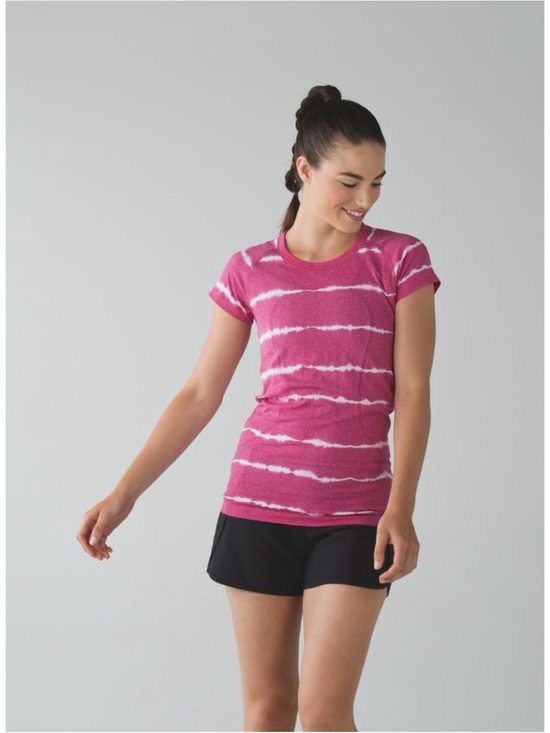 lululemon athletica Tops - Lululemon Swiftly Tech Short Sleeve Crew Cranberry 8